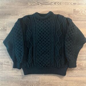 NWT Callan Irish Wool Cable Knit Sweater